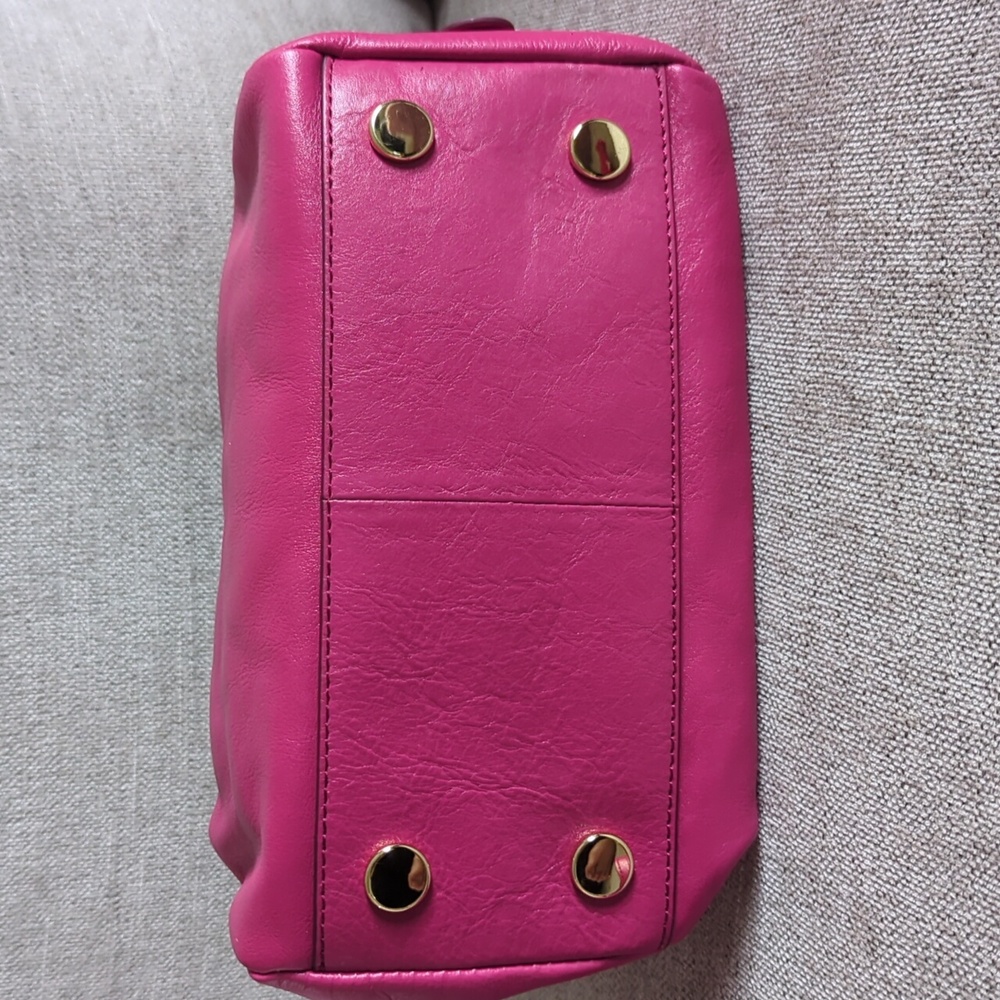 Fossil Rare Raspberry Pink Leather Sydney Satchel Bag - Picture 7 of 10